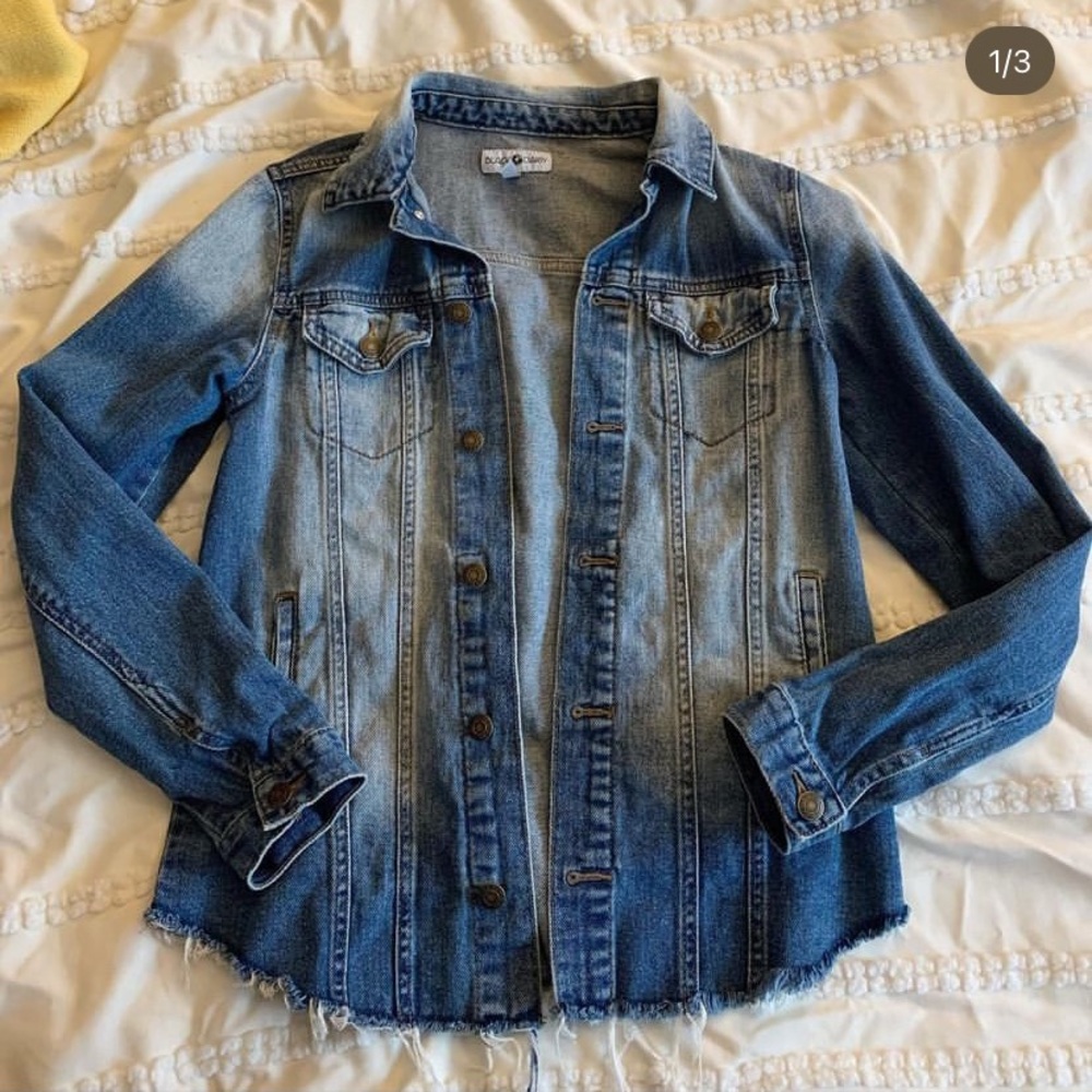 Black Daisy jean jacket